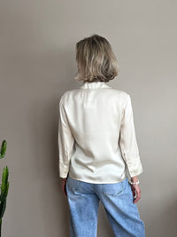 Emily -satiinipaita, champagne