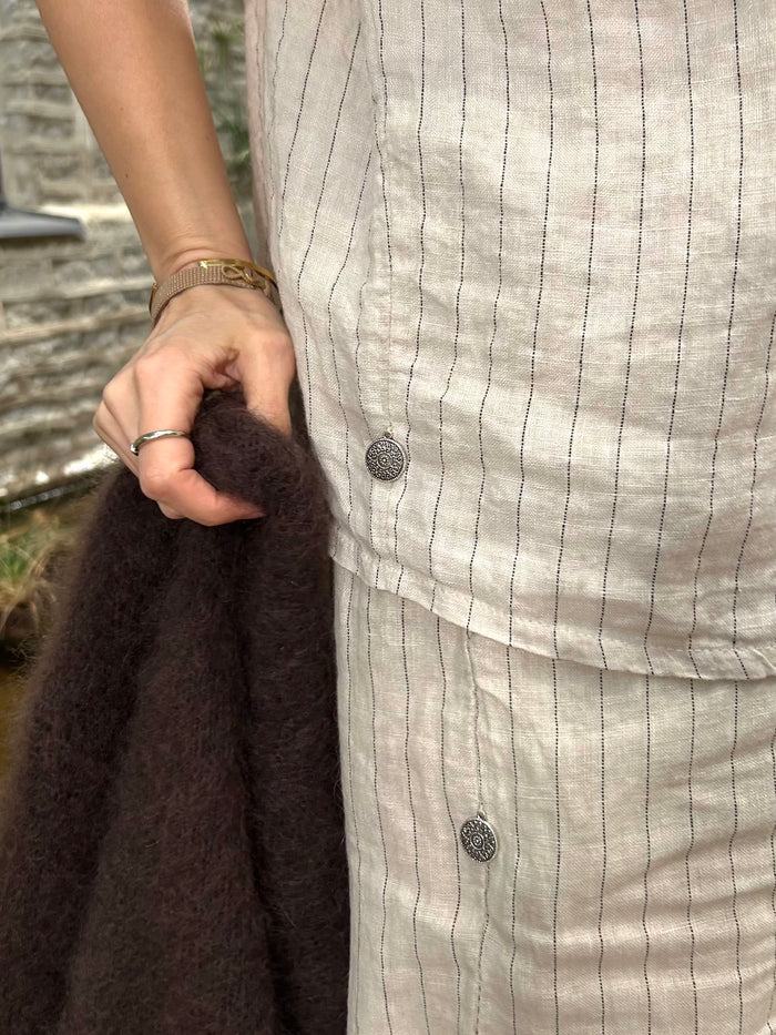 Faith linen trousers, light sand