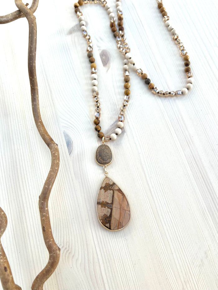 Camilla necklace, brown