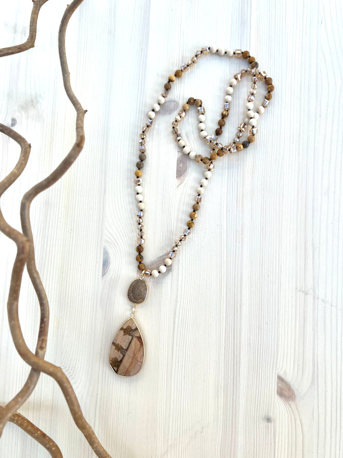 Camilla necklace, brown