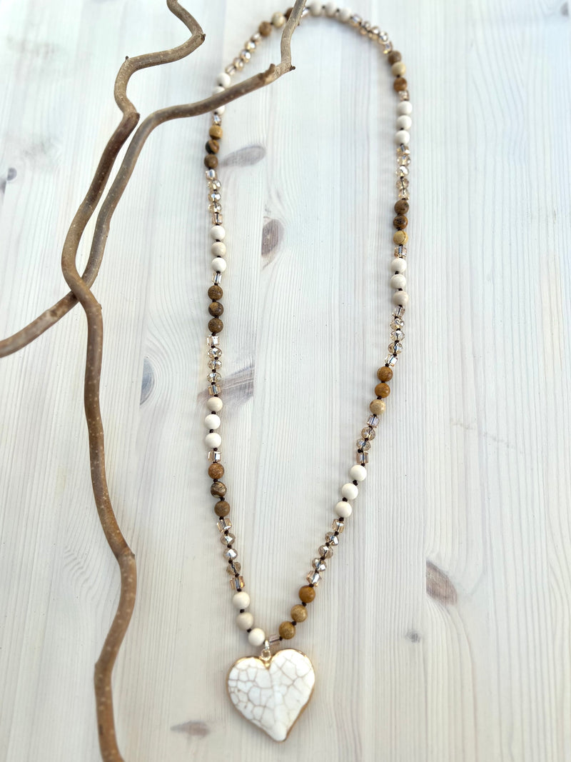 Eloise -kaulakoru, beige