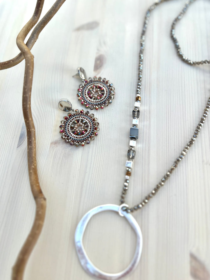 Julia necklace, silver