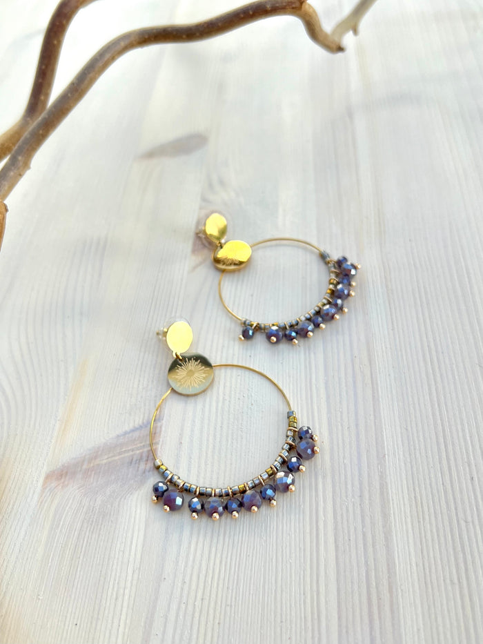 Jennifer earrings, grey