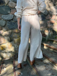 Zia linen pants, gray