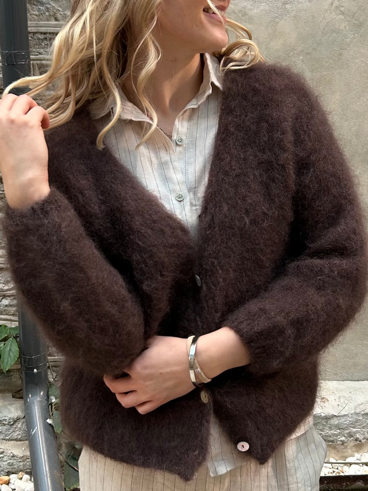 Ghita cardigan, chocolate
