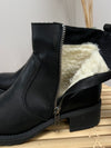 Pavement lambswool ankle boots, black