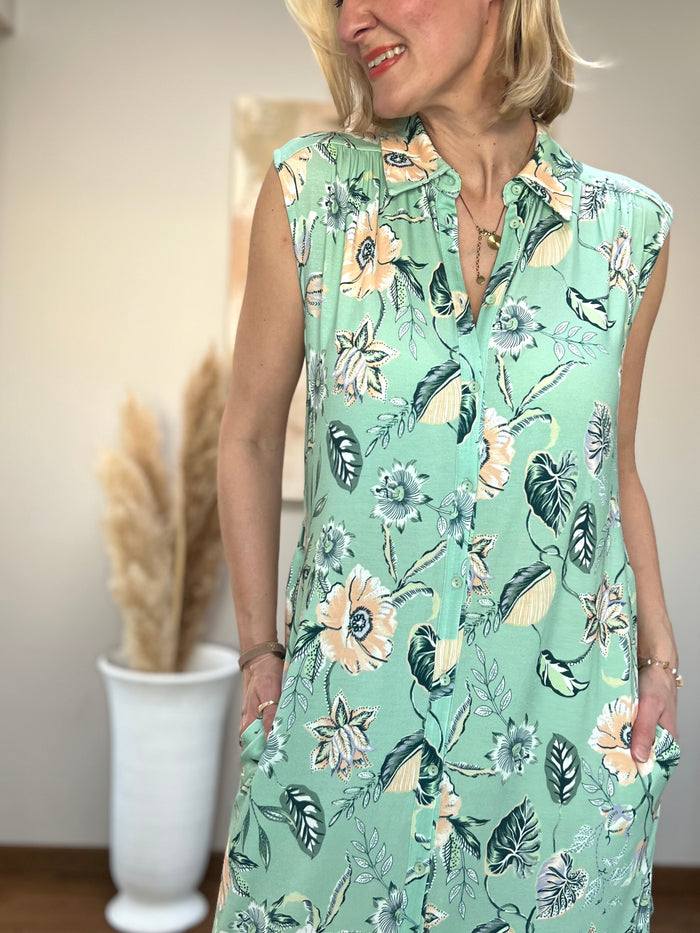Sage dress, light green