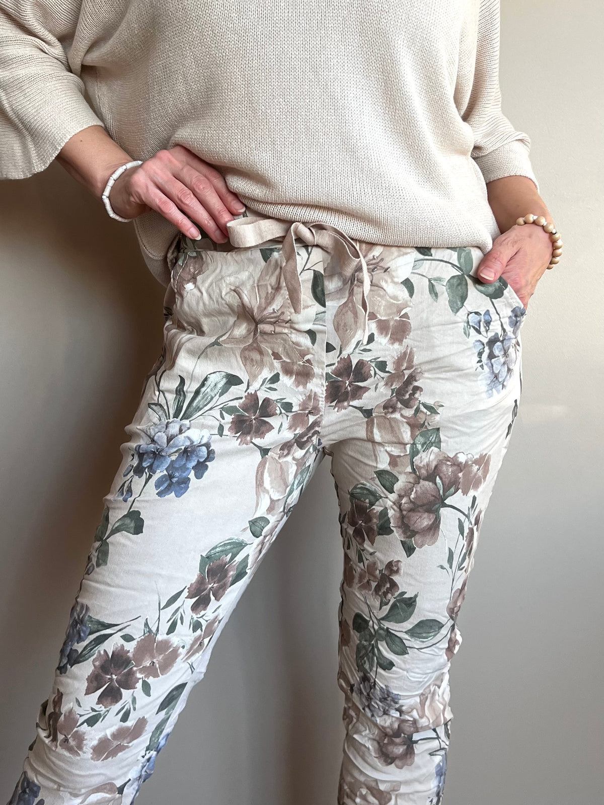 Serene -joggerit, beige