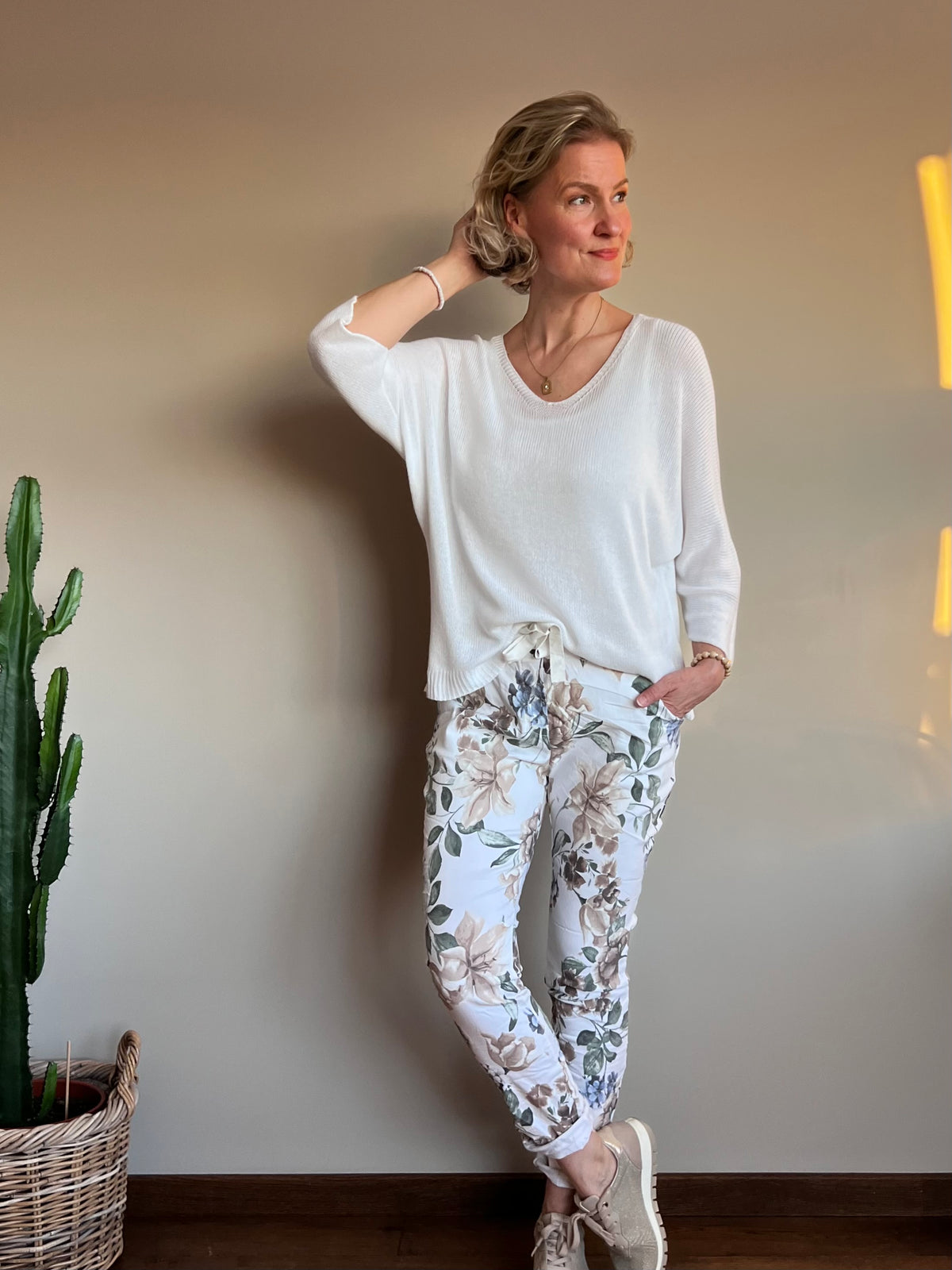 Elenore -neule, valkoinen