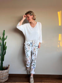 Serene -joggerit, valkoinen