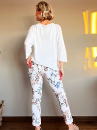 Serene -joggerit, valkoinen