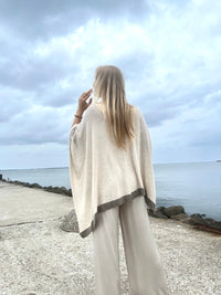 Resort -poncho / viitta, natural