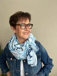 Arietta -huivi, sininen