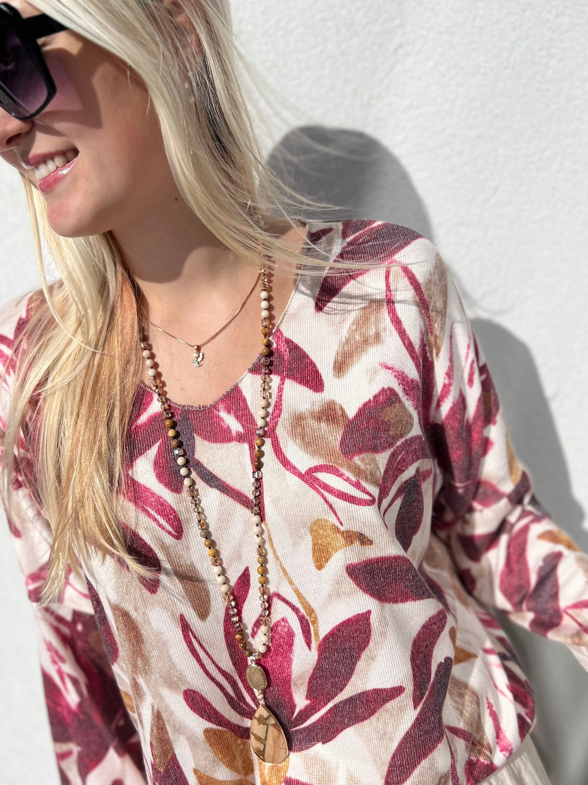 Carolina sweater, burgundy