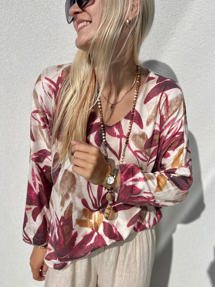 Carolina -neule, burgundi