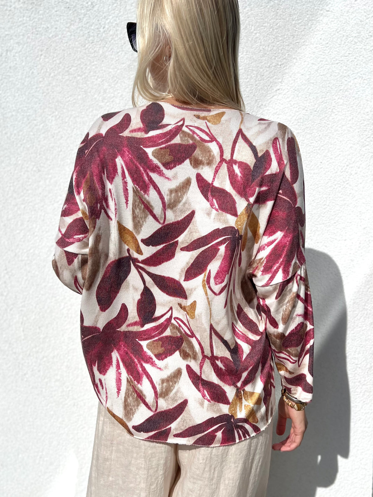 Carolina sweater, burgundy