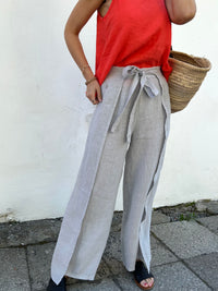 Zia linen pants, gray