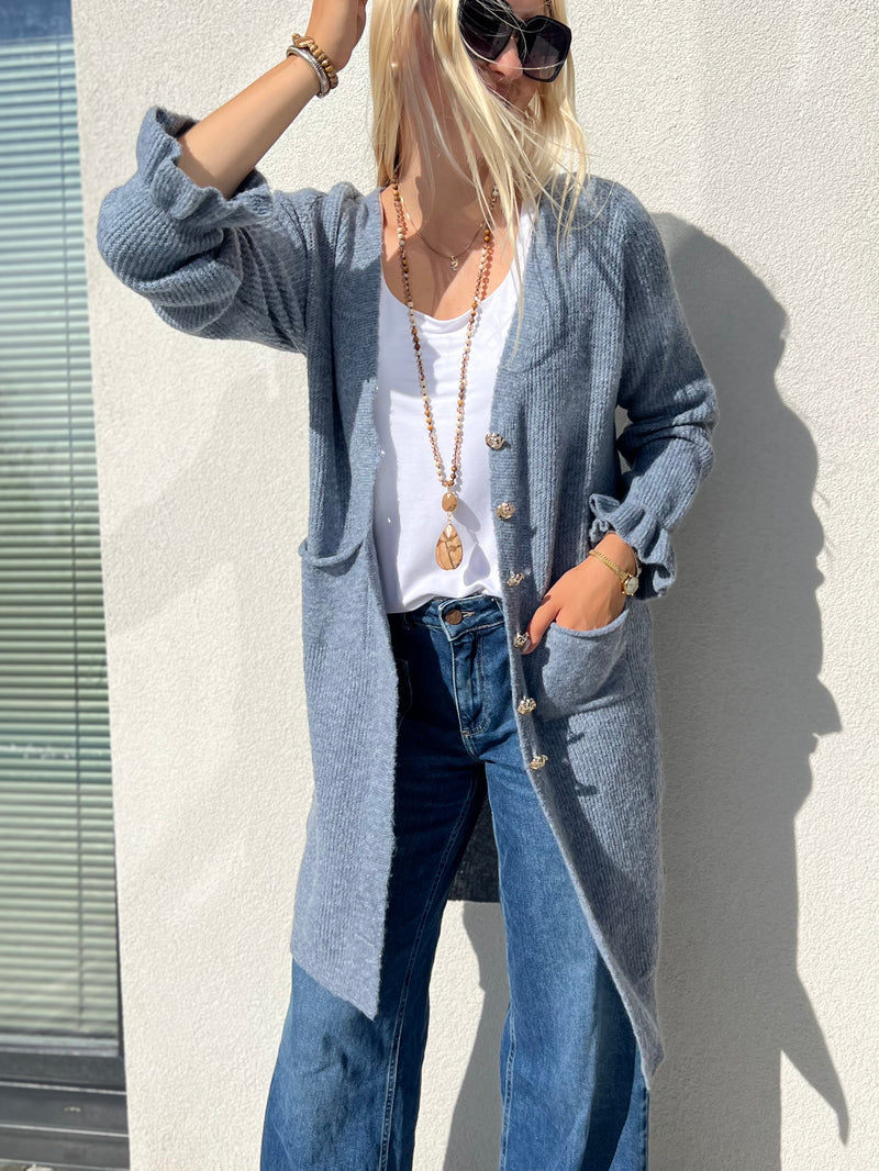 Donna -neuletakki, jeans