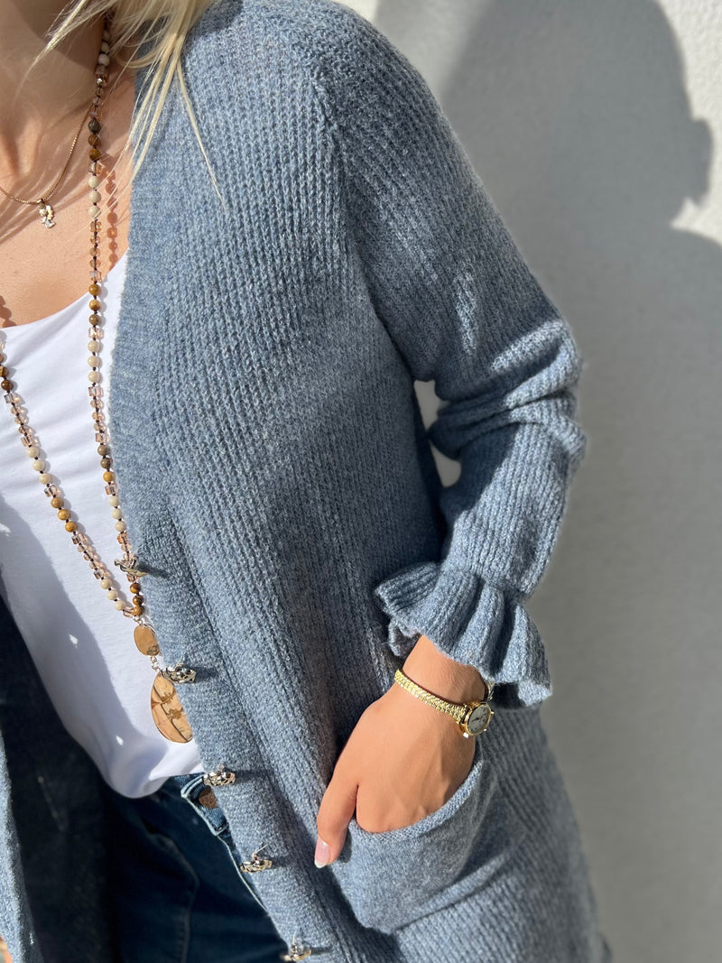 Donna -neuletakki, jeans
