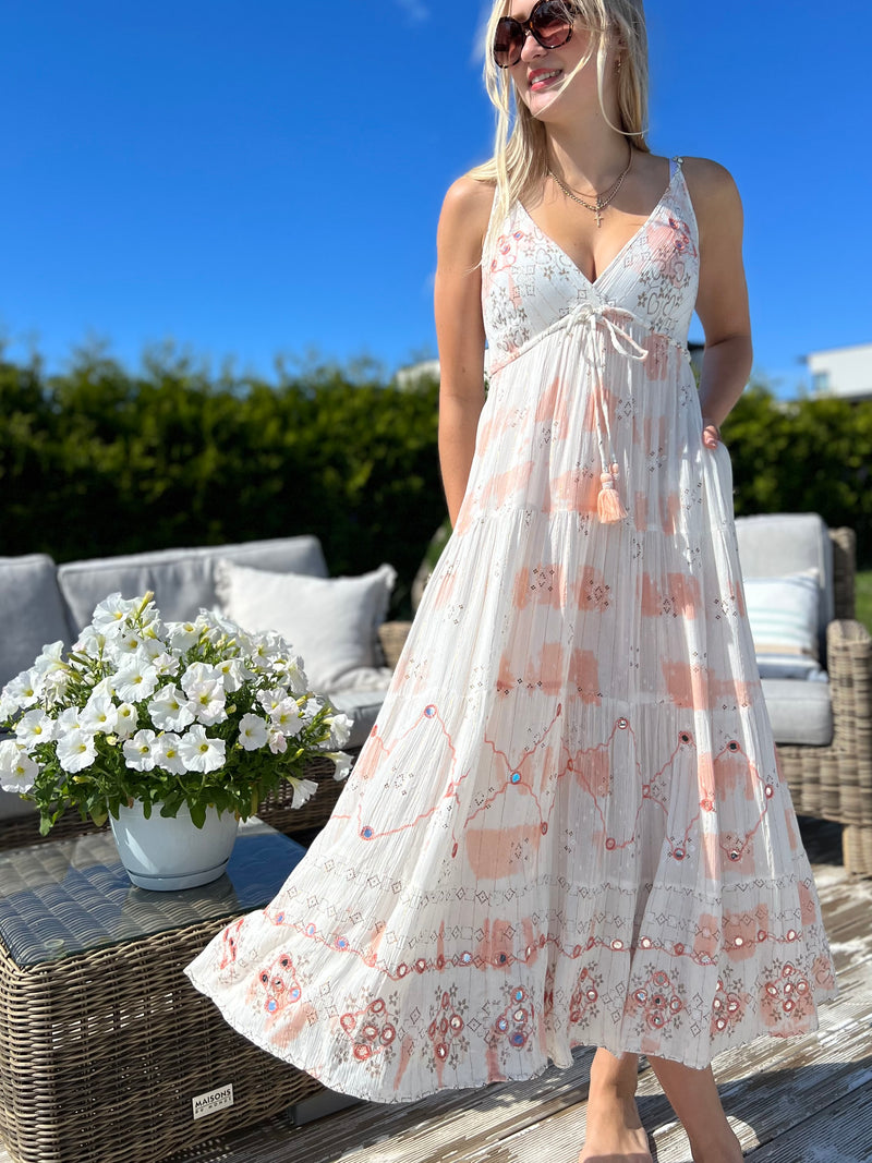 Keya dress, coral