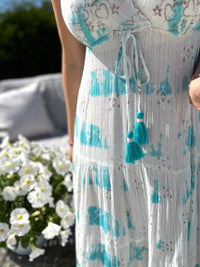 Keya dress, aqua