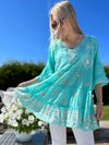 Alisha cotton dress / tunic, turquoise