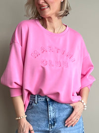 Martini Club sweatshirt, pink