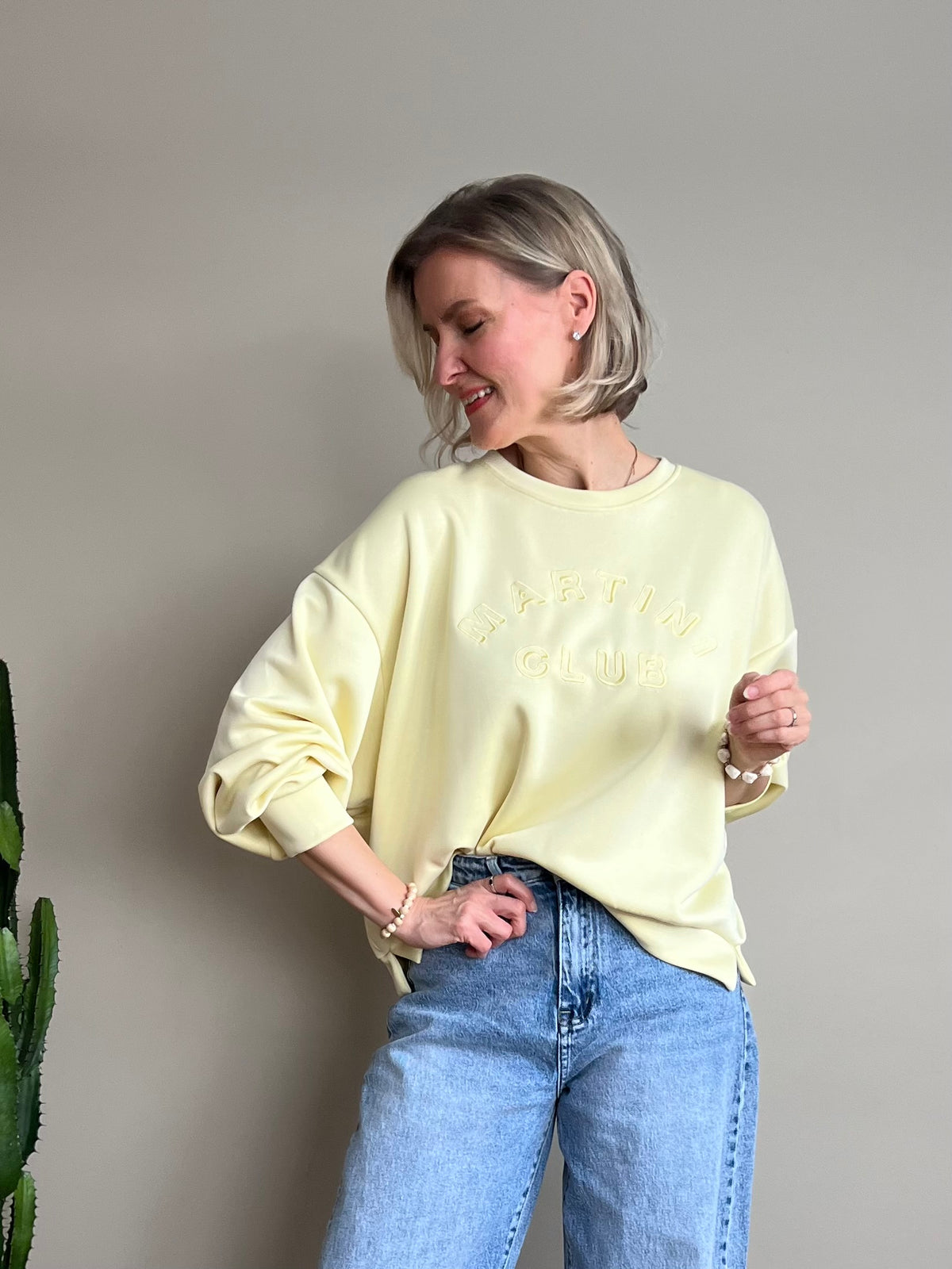 Martini Club sweatshirt, keltainen