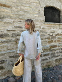 Lyda linen blazer, gray