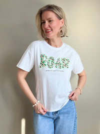 Roar -t-paita, valkoinen / vihreä