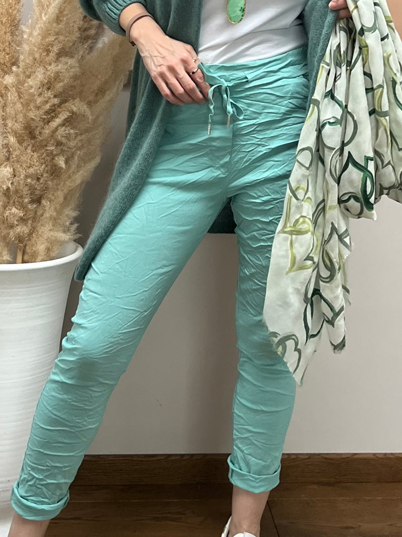 Amara joggers, aqua green