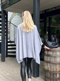 Tara poncho, gray