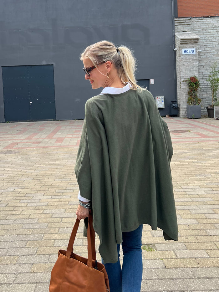 Tara poncho, green