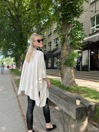 Tara poncho, off-white