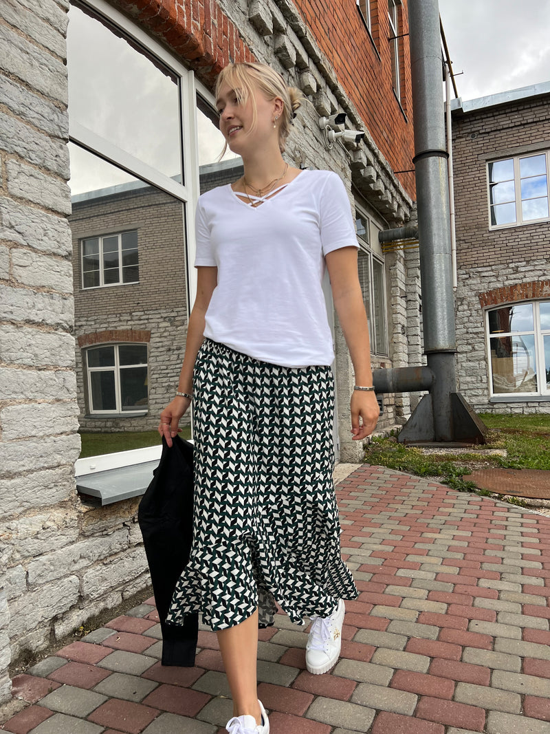 Baltic skirt, green/multicolor