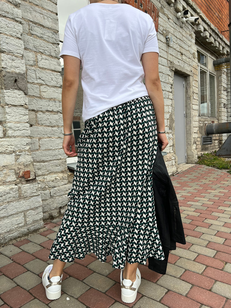 Baltic skirt, green/multicolor