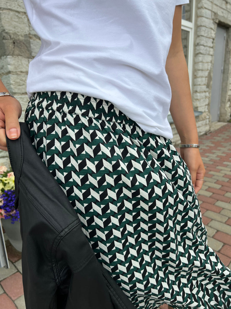 Baltic skirt, green/multicolor