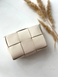 Gina leather bag, ivory