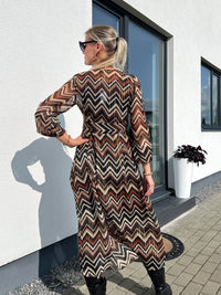 Vida kaftan, suede / Henna / sand / black