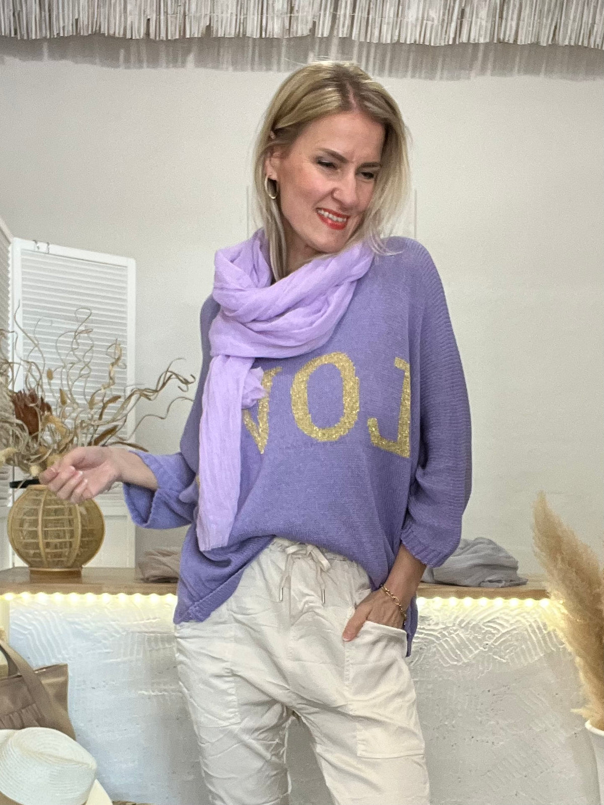 Karen scarf, light lilac