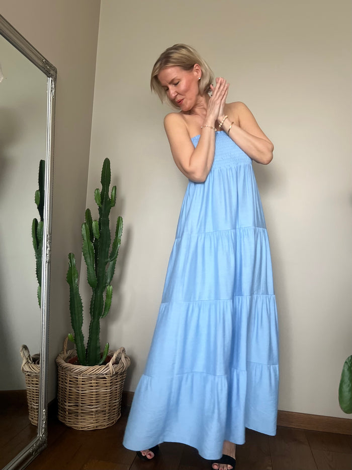 Angela -mekko, sky blue