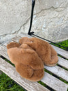 Duffy slip in slippers, camel