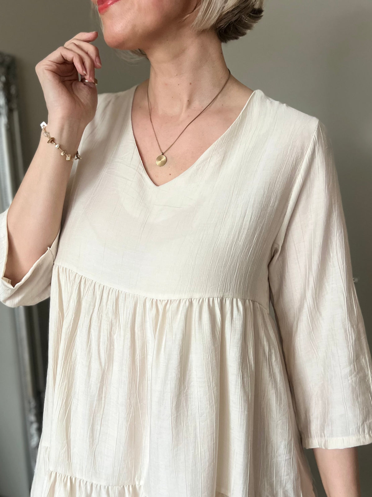 Colette -mekko / tunika, cream
