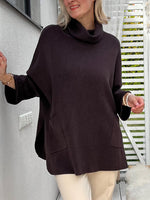 Claudie -neule, tummanruskea