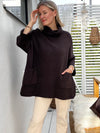 Claudie -neule, tummanruskea