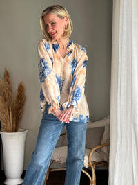 Havana cotton shirt, blue