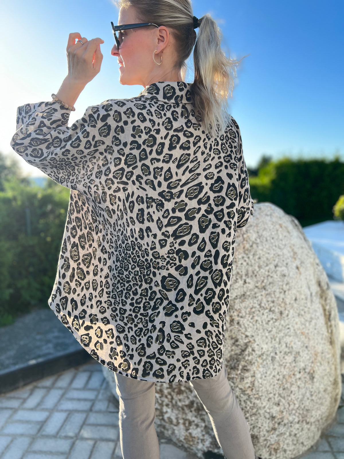 Savannah -pellavapaita, oliivi