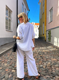 Fiona cotton shirt, white