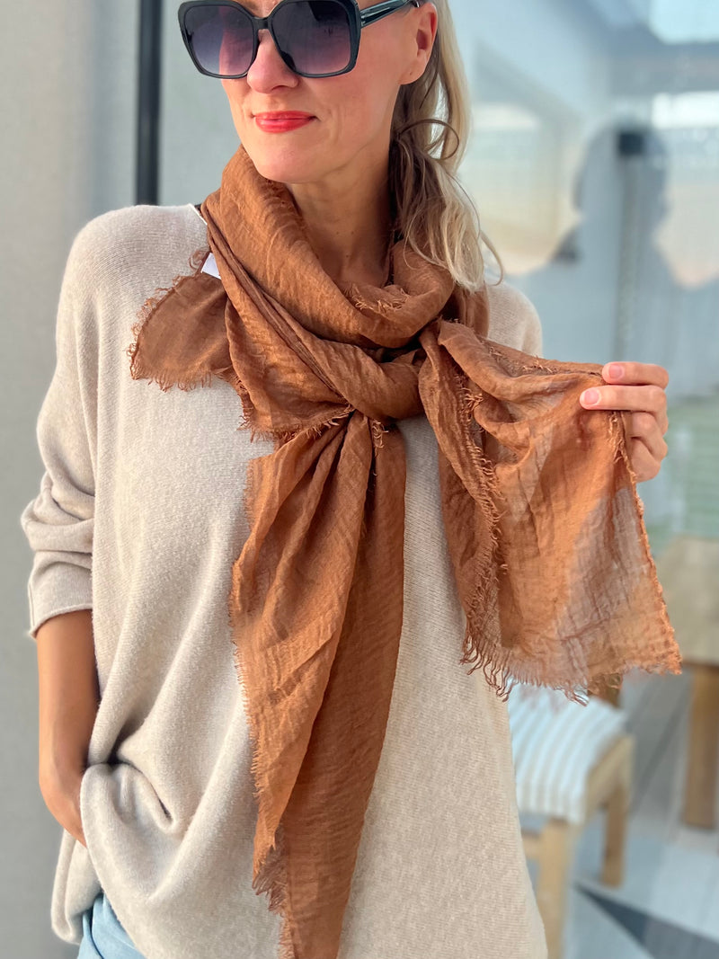 Joanna scarf, brown