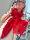Joanna scarf, red